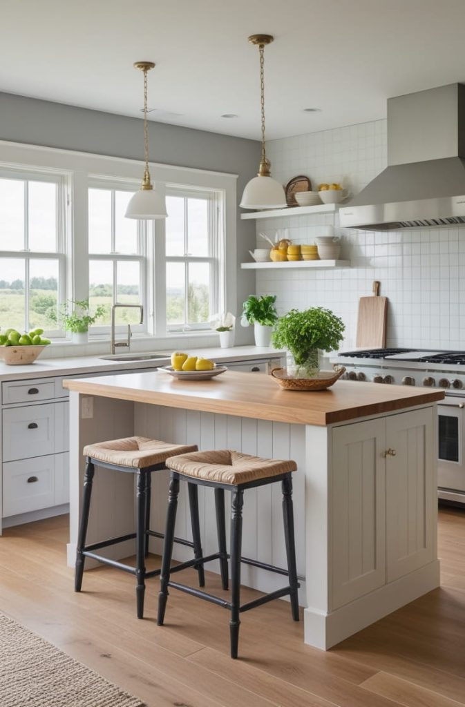 Small Open Kitchen Ideas with Island Seating for Compact Spaces