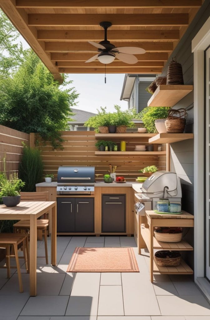 Small Outdoor Kitchen Ideas Open Layout