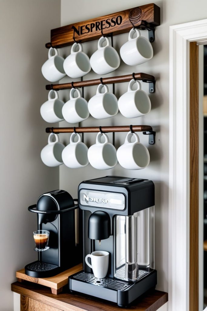 Small Space Nespresso Coffee Station Ideas