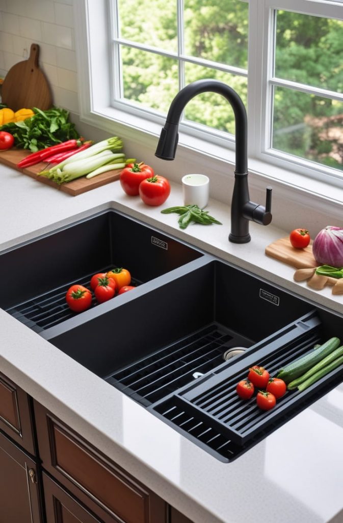 Stainless Steel Workstation Under Mount Sink for Efficiency