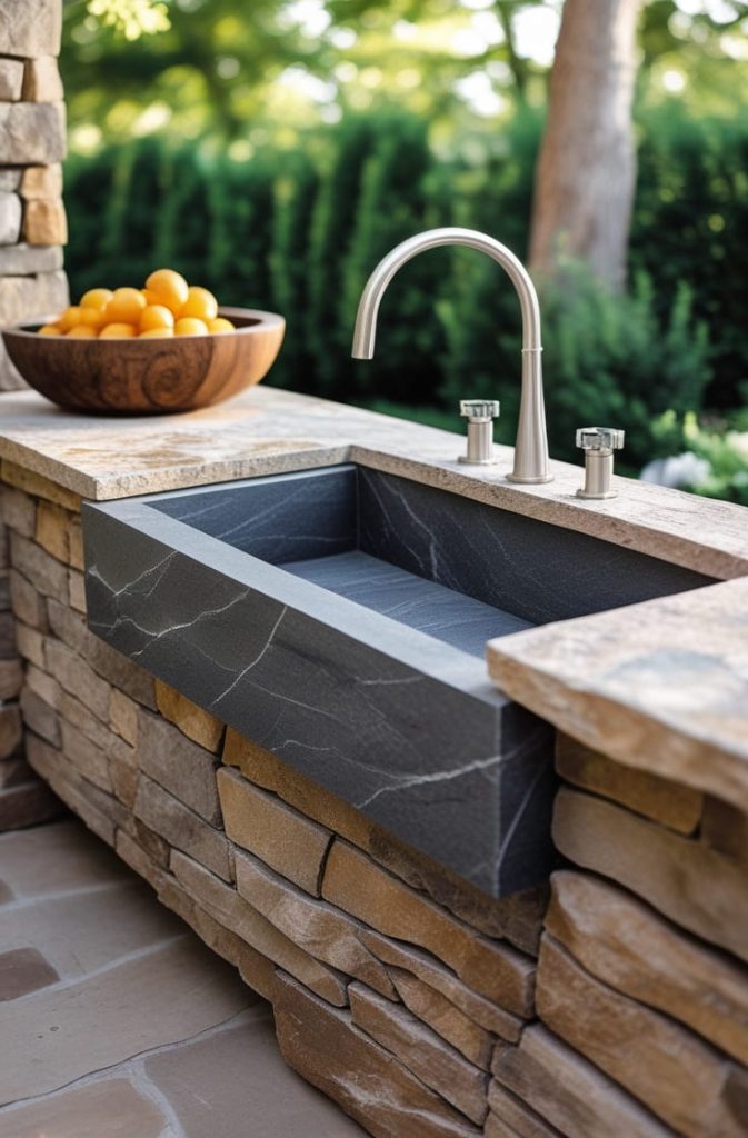 Stone Patio Sink