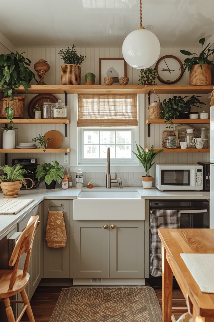 Tiny Open Kitchen Ideas with Island for Multi-Function Use