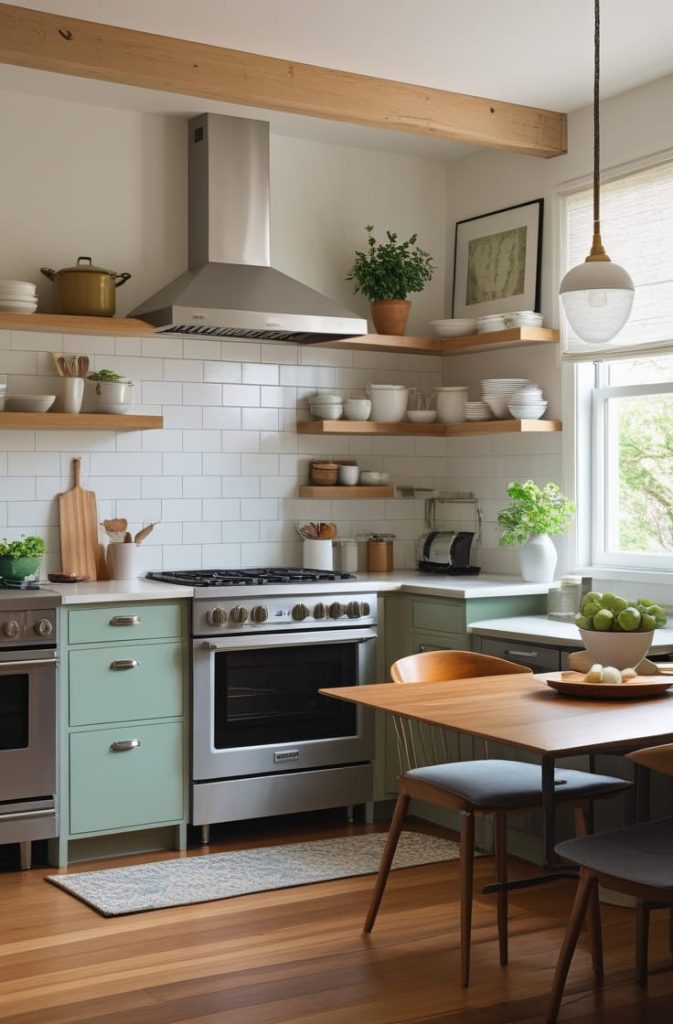 Tiny Open Kitchen with Smart Lighting Ideas