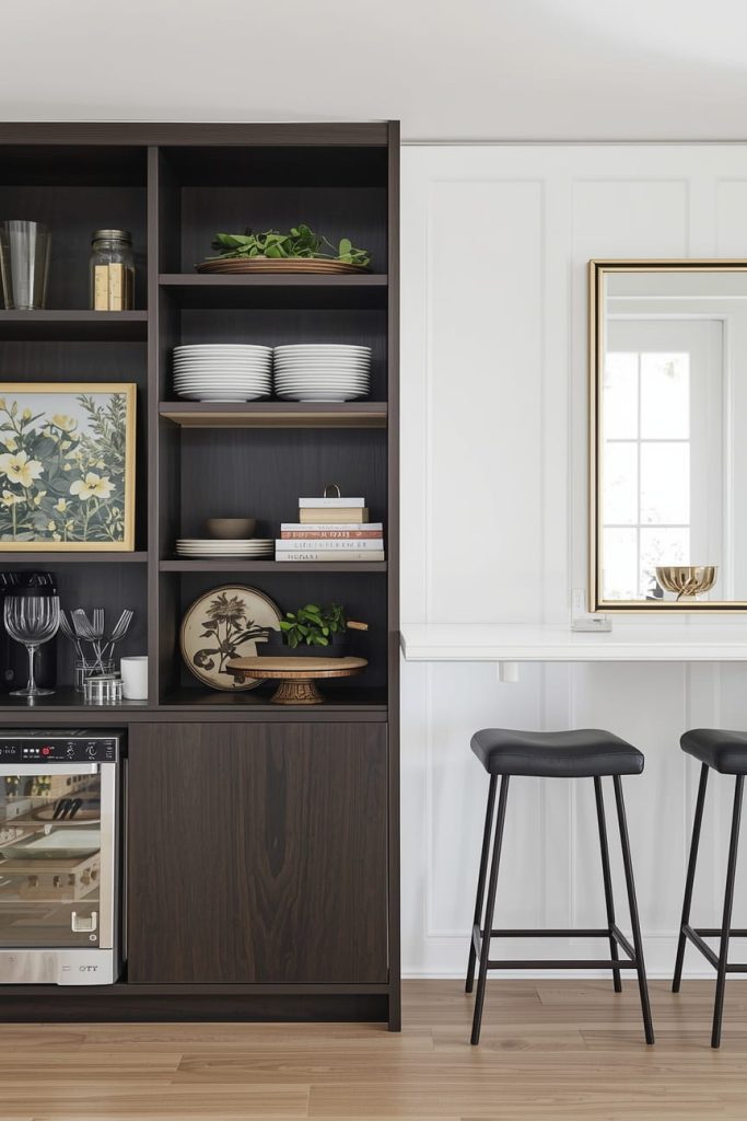 Use Open Shelving as a Divider