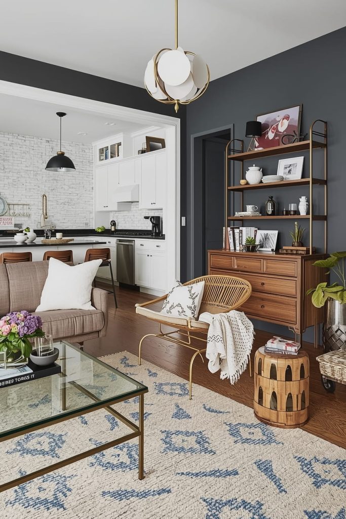 Use Open Shelving as a Stylish Divider