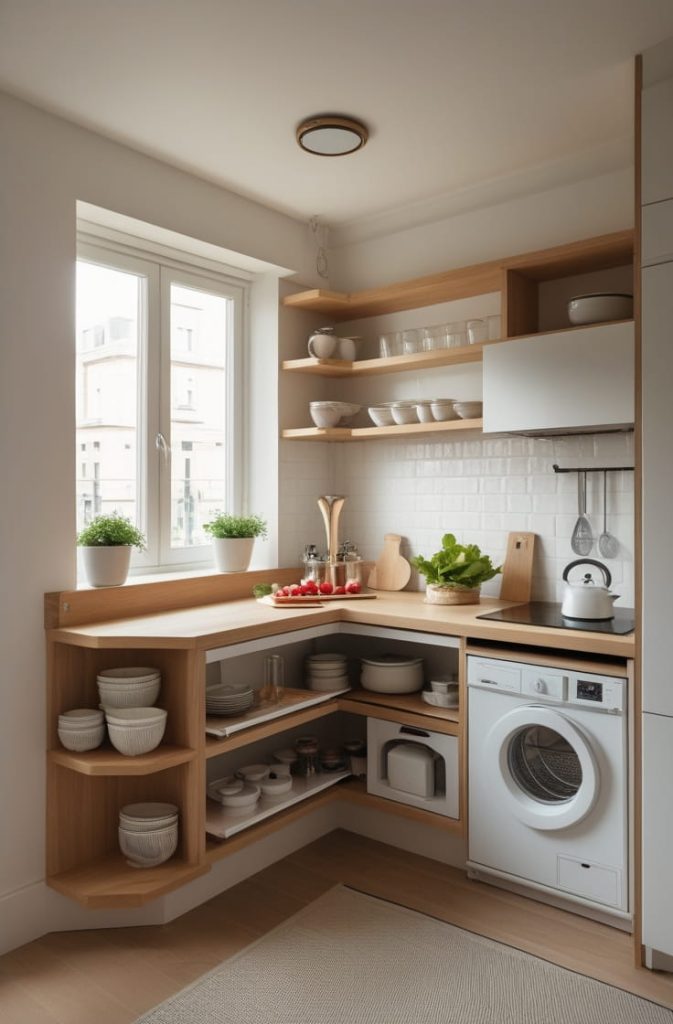 Use Sliding Doors to Hide the Kitchen When Needed