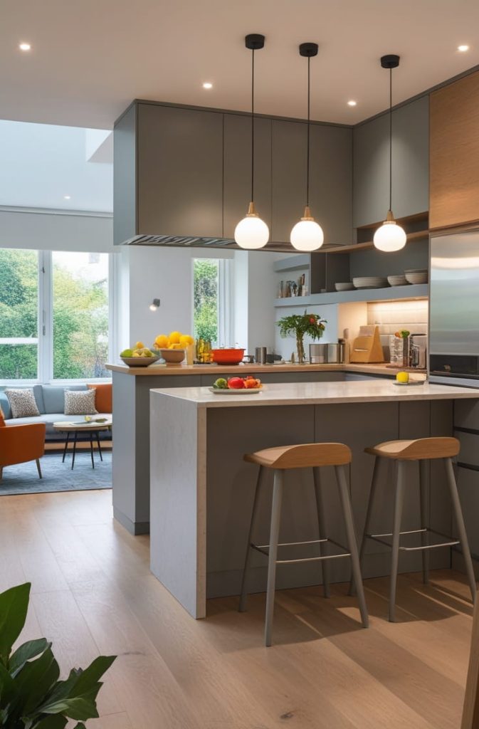 Use a Partial Wall with a Cut-Out