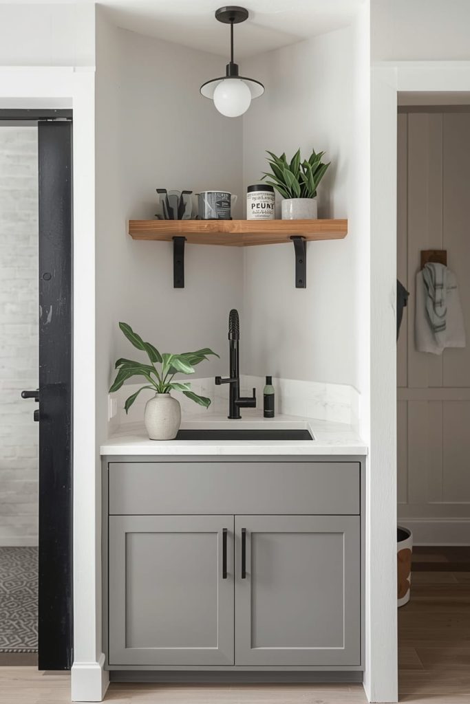 Wall-Mounted Faucet for Space Efficiency