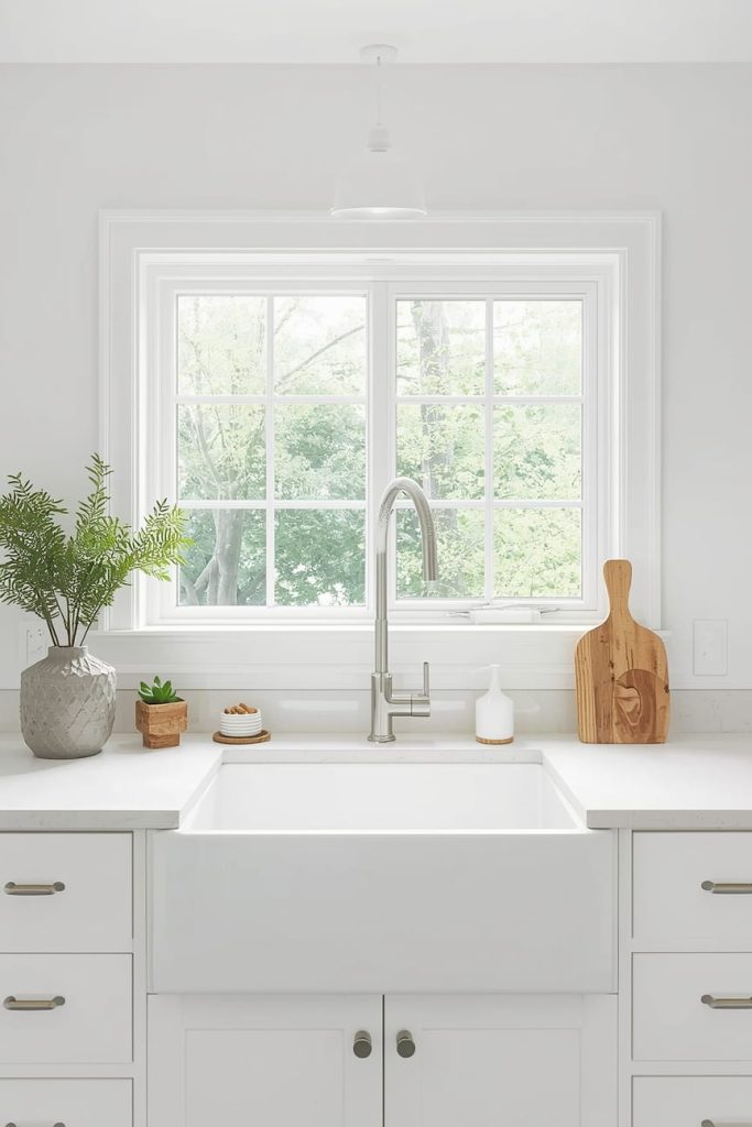 White Granite Composite Sink for Modern Function