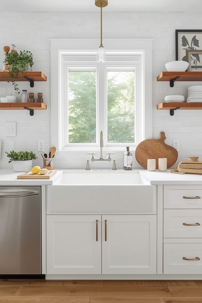 White Undermount Kitchen Sink for a Seamless Look
